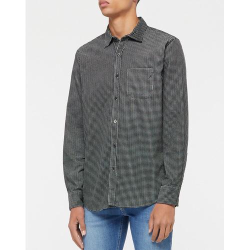 Chemise En Velours Corduroy Imprimée Grise