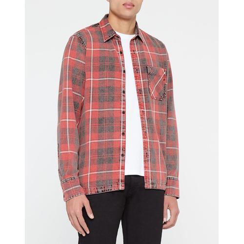 Chemise Regular Fit À Carreaux Rouge