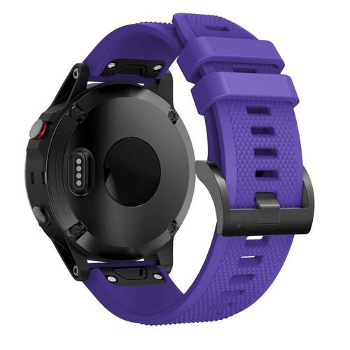 couleur Violet taille 22mm Bracelet de montre en Silicone style