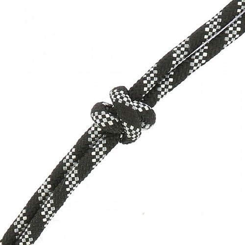 Licol Éthologique + Longe Norton "Eco" - Couleur : Noir/Blanc/Coloris Argenté, Taille : Cheval