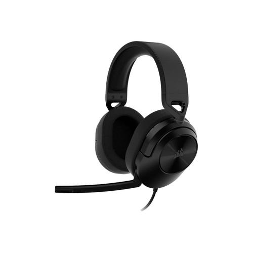 CORSAIR Gaming HS55 SURROUND - Micro-casque - circum-aural - filaire - jack 3,5mm - carbone