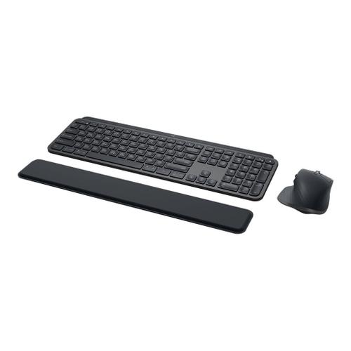 Logitech MX Keys Combo for Business - Ensemble clavier et souris - rétroéclairé - sans fil - Bluetooth LE - QWERTY - Pan Nordic - graphite