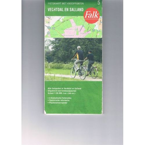 Carte Nederland Vechtdal En Salland 1/50 000 N°5 Avec Pistes Cyclables