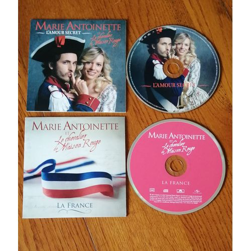 Lot De 2cd Single De La Comédie Musicale Marie Antoinette Et Le Chevalier De La Maison Rouge " L'amour Secret "+" La France "Par Aurore Delplace , Mickael Miro ,Slimane( Didier Barbelivien ) De 2015