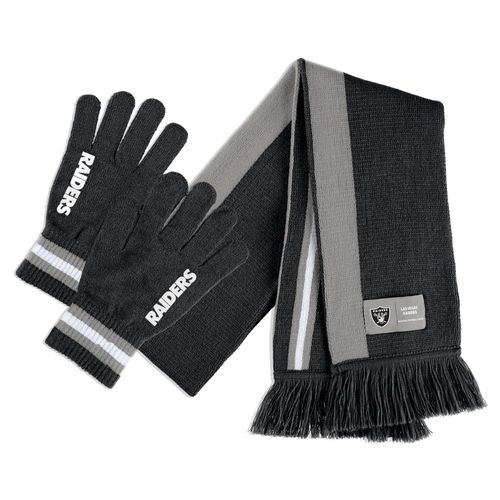Ensemble Écharpe Et Gants Wear By Erin Andrews Des Las Vegas Raiders
