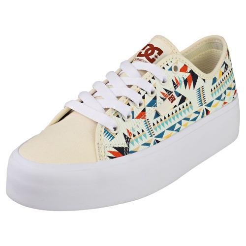 Dc Shoes Manual Platform Baskets Mode Blanc Multicolore