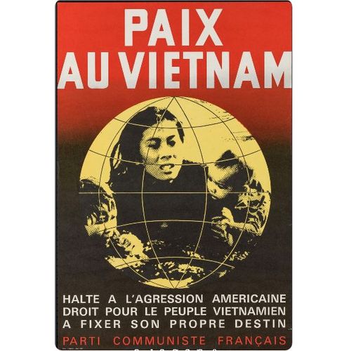 Affiche Parti Communiste Paix Vietnam