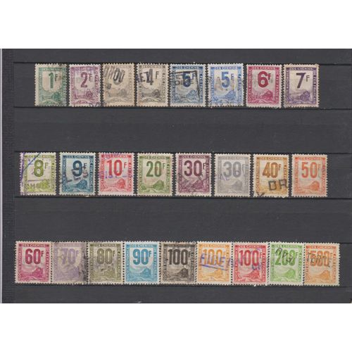 France 25 Timbres Petits Colis Postaux Obliteres De 1944 Cote : 61 €