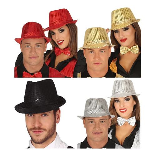 Gangster Chapeau Paillettes En Différentes Couleurs