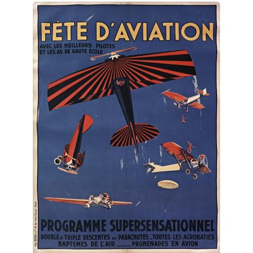 Affiche Fête Aviation