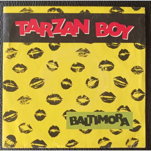 Baltimora - Tarzan Boy 3'50 + Disc Jokey Version 3'37 (First Cover / Première Pochette) - Emi/Pm 1186917 France - Sp/45rpm/7" French Press Grey Label