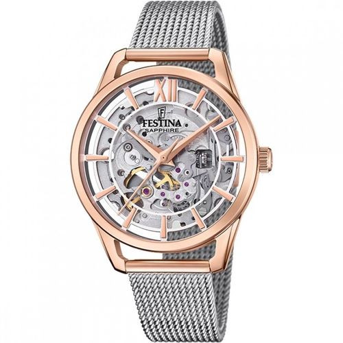 Festina Automatico Montre Femme Automatique Acier Milanais F20628/1