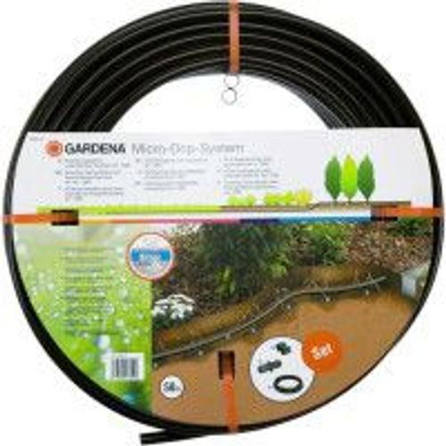 Kit d'extension pour tuyau à  goutteurs incorporés enterré Micro Drip à?13.7mm 50m GARDENA