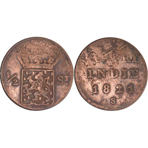 Indonésie - Indes Orientales Néerlandaises - 1821 S - 1/2 St - Guillaume 1er - 09-163