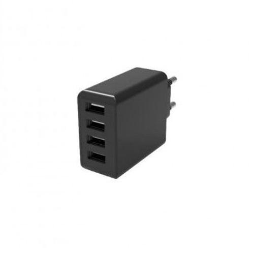 Ansmann Home Charger HC430 - Adaptateur secteur - 30 Watt - 6 A - 4 connecteurs de sortie (4 x USB) - noir