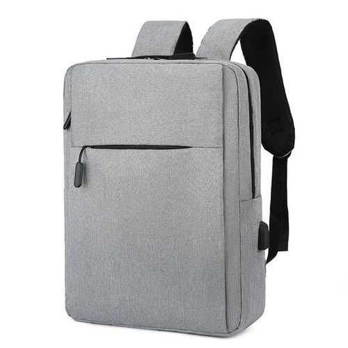 Sac À Dos Décontracté D'affaires Multifonctionnel Avec Port De Chargement Usb Gris Clair