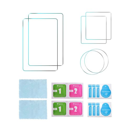 Kit de film trempé pour caméra d'action 6 pièces pour DJI OSMO ACTION 4 Transparent