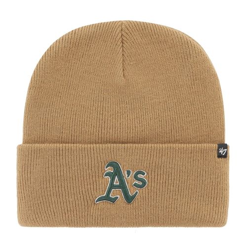 47 Brand Knit Bonnet - Haymaker Oakland Athletics Camel