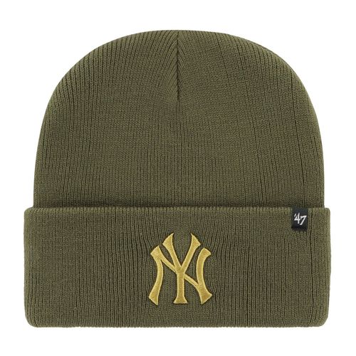 47 Brand Knit Bonnet - Haymaker Metallic Ny Yankees Olive