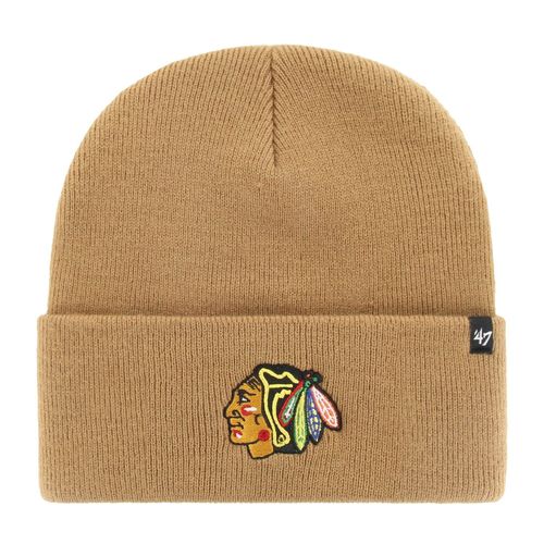 47 Brand Knit Bonnet - Haymaker Chicago Blackhawks Camel