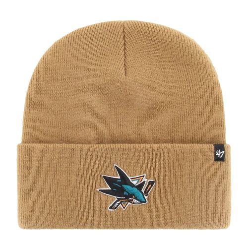 47 Brand Knit Bonnet - Haymaker San Jose Sharks Camel Beige