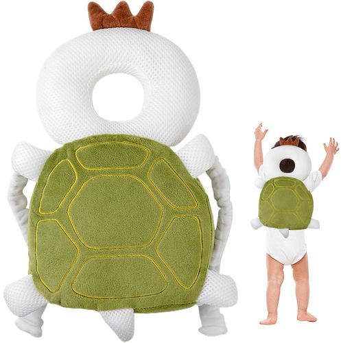 Coussin De Protection De Tête De Bébé - Réglable Casque Bebe Anti Choc Protection De La Tête - Convient Pour Bébé 4-24 Mois - Tortue