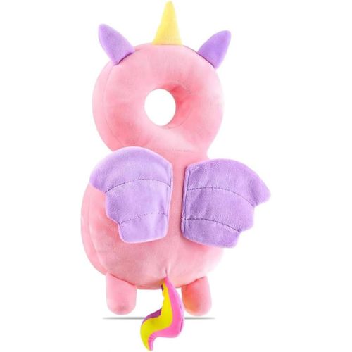 Coussin De Protection De Tête De Bébé - Bébé Protection De La Tête Sécurité Casque - Pour Bébé Enfant 6 À 24 Mois - Rose Licorne