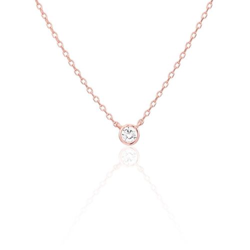 Collier En Argent 925/1000 Et Zircon