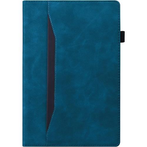 Week Coque Pour Samsung Galaxy Tab A 8.0 2019 (Sm-T290 / Sm-T295 / Sm-T297), Housse Protection De Style D'affaires Avec Fonction De Support, Coque Samsung Tab A8.0 Pouces 2019 Version, Bleu