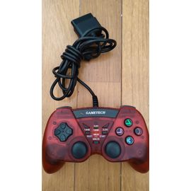 Manette Ps2 Japonaise Gametech Rouge