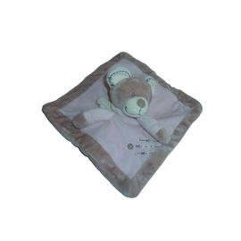 Doudou Ours Plat Marron Rose Nicotoy Simba Toys