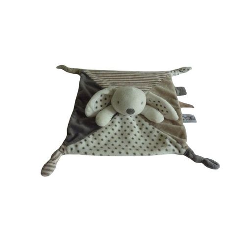 Doudou lapin plat comme neuf Obaibi