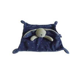 Doudou lapin plat bleu étoiles Nicotoy Simba Toys