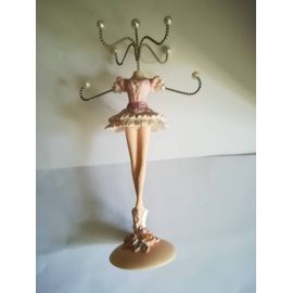 Porte bagues danseuse rose