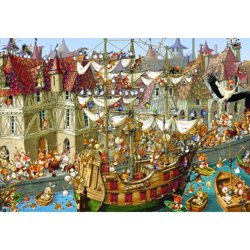 François Ruyer: Lapins ! - Puzzle 12 Pièces