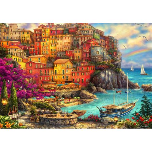 Chuck Pinson - A Beautiful Day At Cinque Terre - Puzzle 12 Pièces