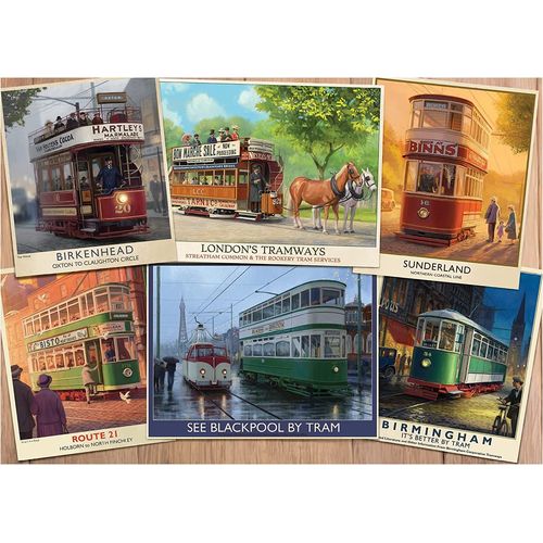 Vintage Trams - Puzzle 1000 Pièces