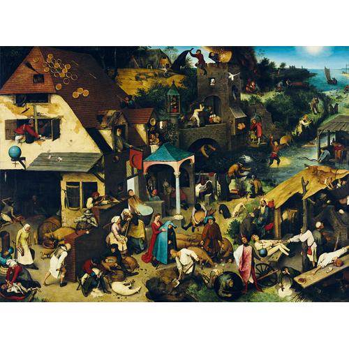 Pieter Bruegel - Proverbes Flamands, 1559, 1559 - Puzzle 3000 Pièces