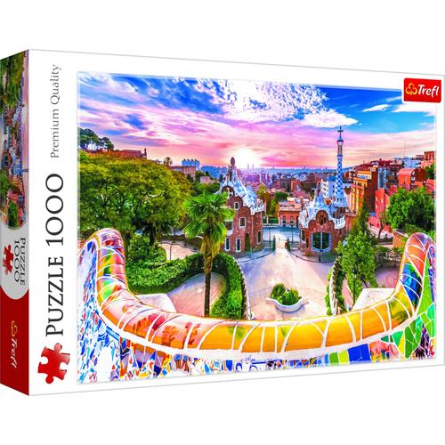 Coucher De Soleil Sur Barcelone - Espagne - Puzzle 1000 Pièces