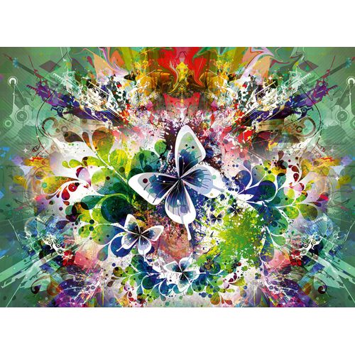 Fleurs Et Papillons De Printemps - Puzzle 3000 Pièces