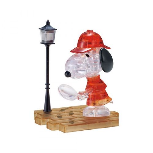 Puzzle 3d - Crystal Puzzle - Detective Snoopy - 34 Pièces