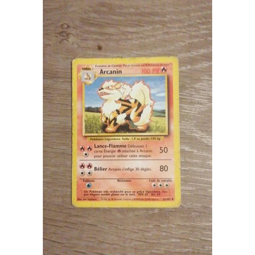 [Carte Pokemon] Arcanin 1995 