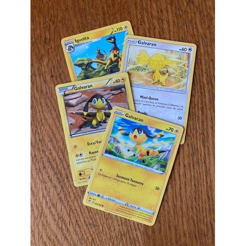 (2411) 3x Galvaran + Iguolta (Pokemon)