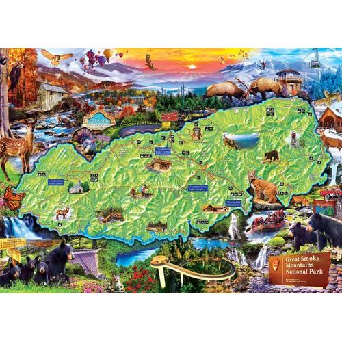 Parcs Nationaux - Great Smoky Mountains - Puzzle 1000 Pièces