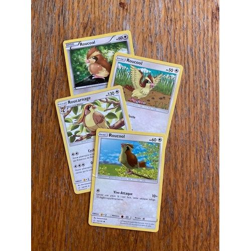 (2345) 3x Roucool + Roucarnage (Pokemon)