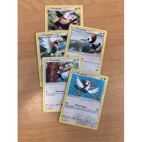 (2462) 3x Picassaut + 2x Piclairon (Pokemon)