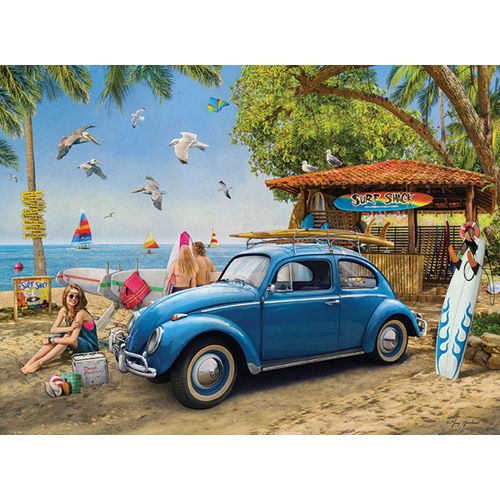 Vw Beetle Surf Shack - Puzzle 1000 Pièces