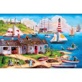 Puzzle 5000 pièces : Coucher de soleil sur le port