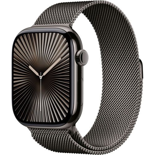 Apple Watch Series 10 Gps + Cellular - Boîtier Titane 46 Mm Finition Ardoise - Boucle