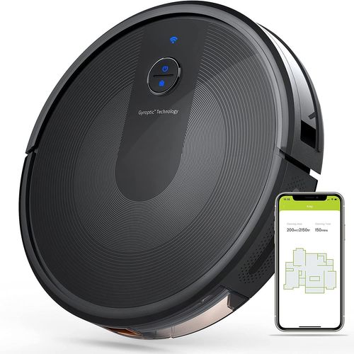 KYVOL E30 - Robot Aspirateur 2200Pa, 150min d'Autonomie, Contrôle Intelligent avec App et Alexa, Idéal pour Les Poils d'animaux, Cheveux, Poussière et Moquettes - Noir